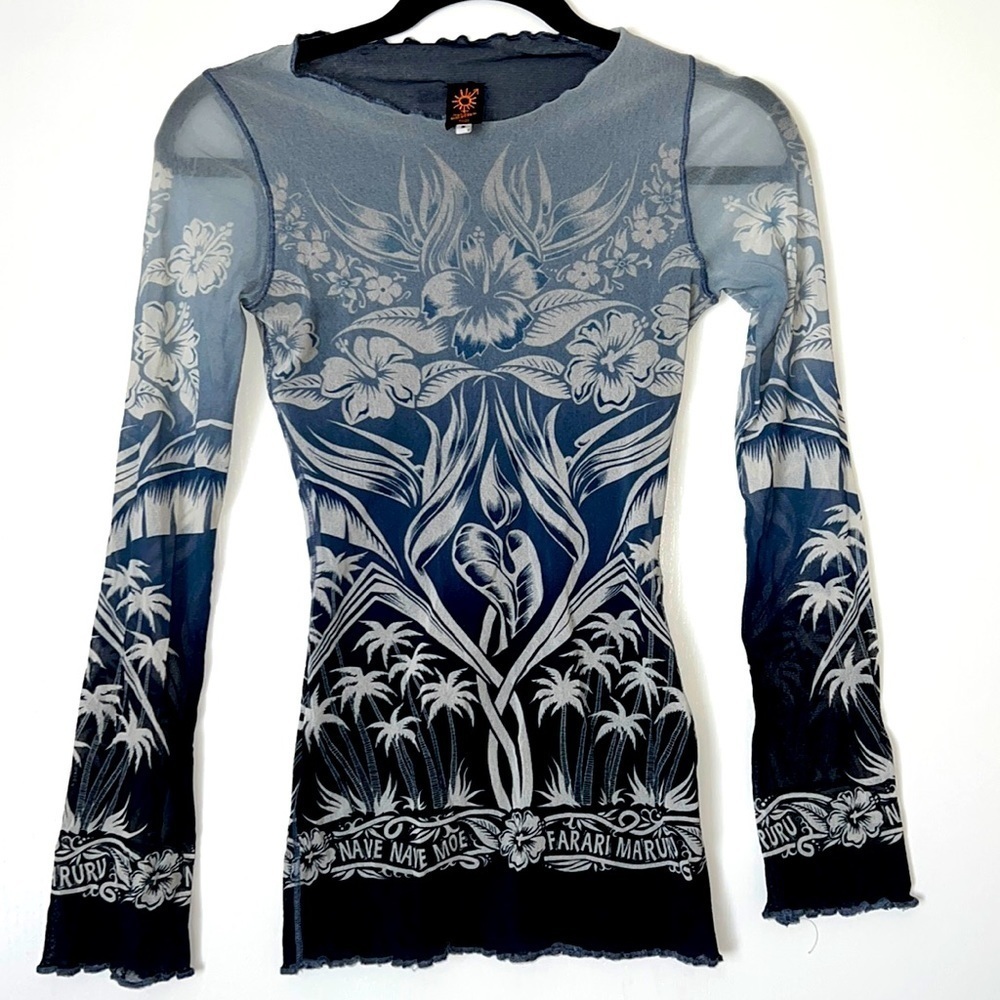 Jean Paul Gaultier “Nave Nave Moe” Paul Gauguin Tahitian Mesh Top Vintage